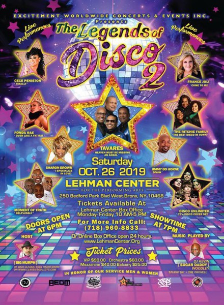 CeCe Peniston To Perform At The Legends Of Disco 2 On October 26, 2019 In NY
