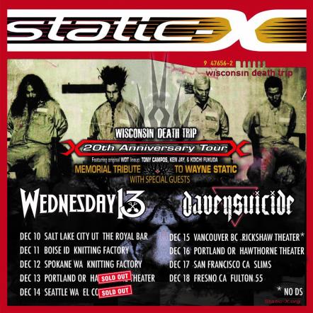 Davey Suicide To Join Static-X And Wednesday 13 On Winter West Coast Tour