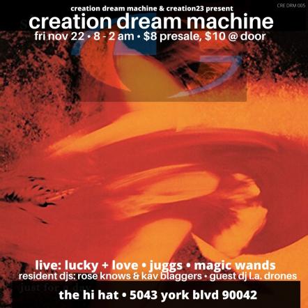Creation Dream Machine Announces Fifth Event Jointly With Alan McGee