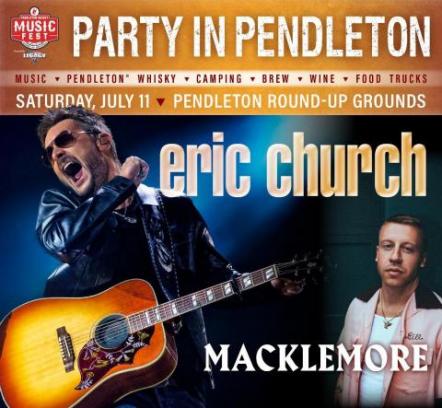 Country Superstar Eric Church To Headline The Pendleton Whisky Music Fest