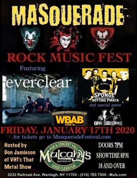Everclear, Sponge, And The Raskins Set For Long Island's Masquerade Rock Music Fest