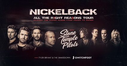 Nickelback Announces "All The Right Reasons 2020" Summer Tour