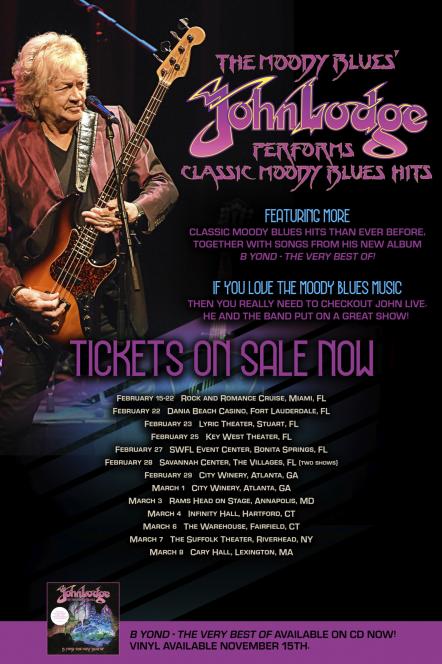 John Lodge Of The Moody Blues New US Tour Dates Announced
