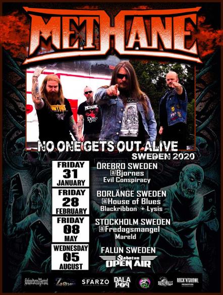 Methane Announces 'No One Get Out Alive' Sweden Tour Dates 2020