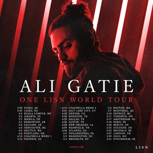 Ali Gatie Announces World Tour 2020