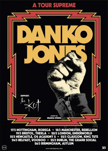 The Kut Announced As Support For Danko Jones 'A Tour Supreme' Tour Dates In UK & Ireland