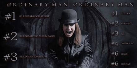 Ozzy Osbourne's 'Ordinary Man' Is The No 1 Rock Album In The World With Top 10 Positions In 7 Countries!