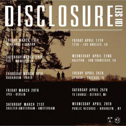Disclosure Announces Series Of Intimate Shows