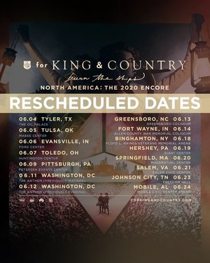 For King & Country To Reschedule Spring Tour Dates