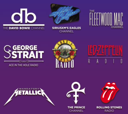 SiriusXM Limited Engagement Channels From David Bowie, Eagles, Fleetwood Mac, George Strait, Guns N' Roses, Led Zeppelin, Metallica, Prince And The Rolling Stones To Launch On May 1