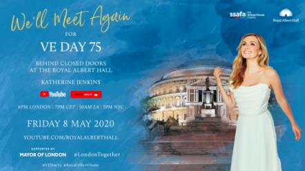 Katherine Jenkins OBE Performs At The Royal Albert Hall Bringing The Country Together For VE Day 75