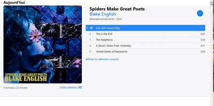 Blake English Unveils Debut EP "Spiders Make Great Poets"