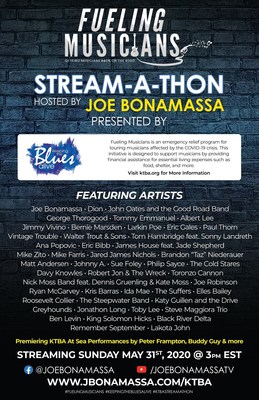 Blues Rock Stars Defy COVID-19 With Live Stream-A-Thon Event
