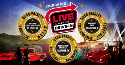 Brad Paisley To Headline Live Nation's First Ever 'Live From The Drive-In' Concert Series In The US With Darius Rucker, El Monstero, Jon Pardi, Nelly, And Yacht Rock Revue