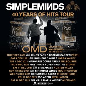 Simple Minds Announces Rescheduled Australian And New Zealand Dates For December 2021