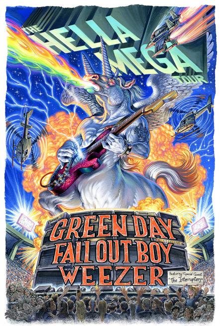 Green Day, Fall Out Boy + Weezer Announces Rescheduled 'Hella Mega Tour'