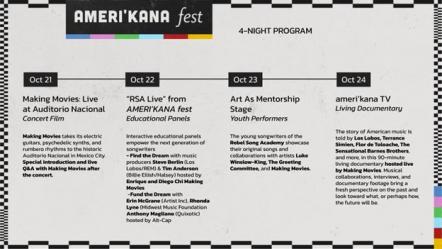 Making Movies Announce Ameri'kana Fest: Four Nights Of Music, Conversation & Music Education Featuring Los Lobos, Flor De Toloache, Cedric Burnside, Terrance Simien, & More
