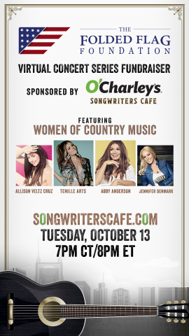 Free Online Benefit Concert To Air October 13 Featuring "Women Of Country Music"