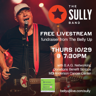 The Sully Band To Stage A Live Virtual Fundraiser Concert To Benefit The MD Anderson Cancer Center On October 29