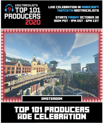 1001tracklists, Virtual Genesis, Beauz Partner To Bring Fans The Annual "Top 101 Producers" DJ Award Ceremony On Minecraft