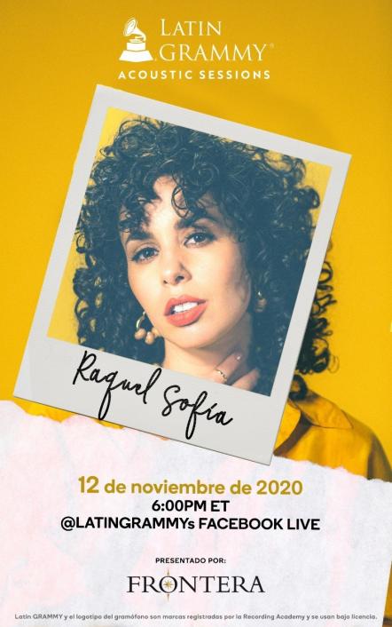 Frontera Will Host A Virtual Acoustic Concert Featuring Grammy Nominee And Three-Time Latin Grammy Nominee Raquel Sofía
