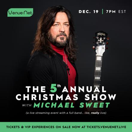 Iconic Rock Band Stryper's Lead Singer Michael Sweet Announces Vitrual 5th Annual Christmas Show Happening December 19th