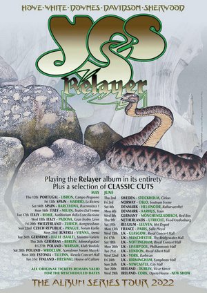 YES Announces Rescheduled Dates For Europe & UK For 2022