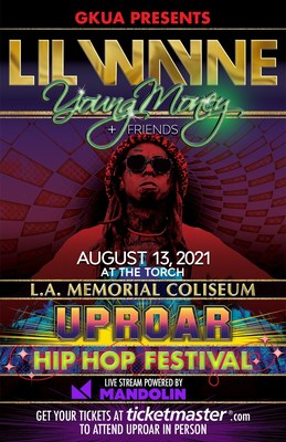 Tickets On Sale Now For Lil Wayne's Uproar Hip-Hop Festival At LA Memorial Coliseum On August 13, 2021