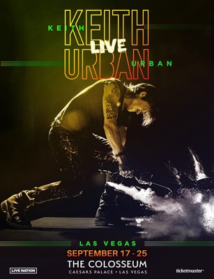 Keith Urban Live - Las Vegas Returns To The Colosseum At Caesars Palace Sept. 17 - 25