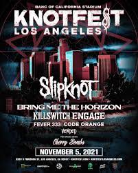 Slipknot Announce Knotfest Los Angeles With With Bring Me The Horizon, Killswitch Engage, Fever 333, Code Orange, Vended And Special Guests, Cherry Bombs