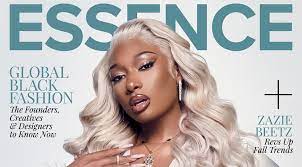 Megan Thee Stallion Channels Her Alter Ego "Tina Snow" For The September/October Global Black Fashion Issue Of Essence