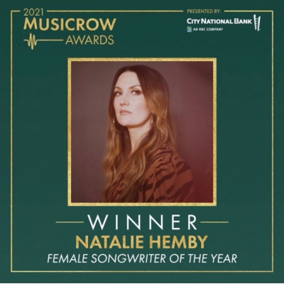 Natalie Hemby Named 2021 Music Row Awards Female Songwriter Of The Year