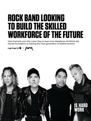 Metallica's All Within My Hands Foundation And Carhartt Reimagine 1981 "Musicians Wanted" Ad To Recruit Skilled Workers This Labor Day