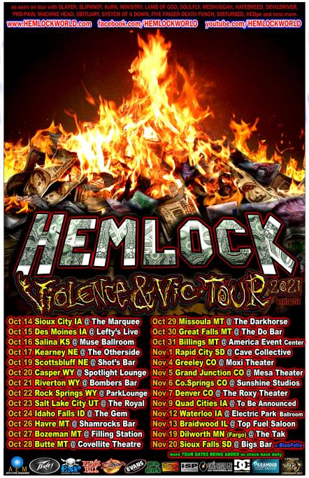 Hemlock Announce "Violence & Vic-Tour"