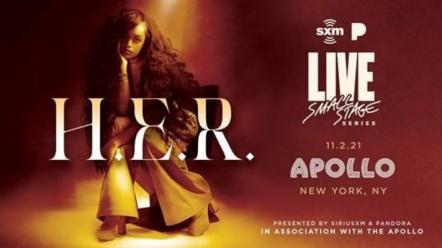 Academy And Grammy Award Winner H.E.R. To Perform At The Apollo For SiriusXM And Pandora