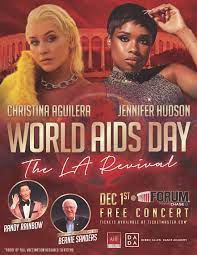 World AIDS Day 2021: Christina Aguilera, Jennifer Hudson Headline Free Ahf Concert In LA December 1st