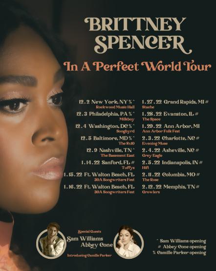 Brittney Spencer To Headline 15-City 'In A Perfect World Tour'