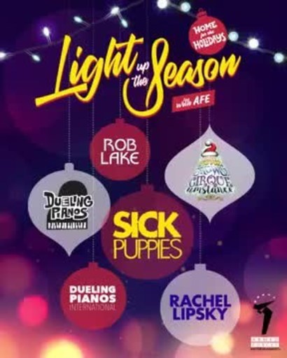 Pomp, Snow & CIRQUEumstance, Dueling Pianos International, Sick Puppies, Rachel Lipsky And Magician Rob Lake Light Up The Holiday Season With Online And In-Person Performances