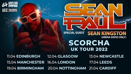 Tickets For Sean Paul's UK Tour 'Scorcha' Go On Sale