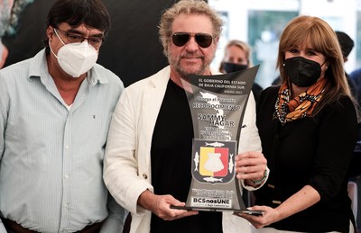 Sammy Hagar Named Tourism Ambassador To Los Cabos, Mexico During Official Ceremony At Plaza Mijares