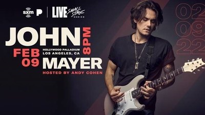 John Mayer To Perform "Small Stage Series" Concert In Los Angeles For SiriusXM Subscribers And Pandora Listeners On February 9, 2022