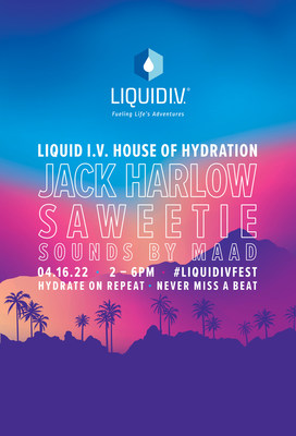 Liquid I.V. To Make A Splash With Festival Season Debut, Featuring Exclusive Performances By Jack Harlow & Saweetie