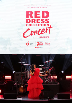 Superstar Kelly Rowland Headlines American Heart Association's Go Red For Women Red Dress Collection Concert