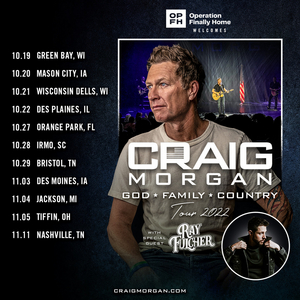 Craig Morgan Announces 'God, Family, Country' Tour 2022