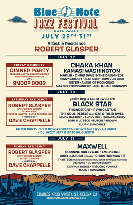 Blue Note Jazz Festival Napa Valley Adds Third Date On Friday, July 29, 2022