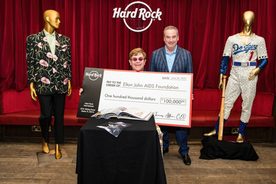 Elton John Kicked Off His Historic London Tour Date At Hard Rock Cafe With A Private Performance And Memorabilia Exchange