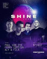 Paul Van Dyk Announces Shine Show At Printworks This October With Aly & Fila And Ferry Corsten!