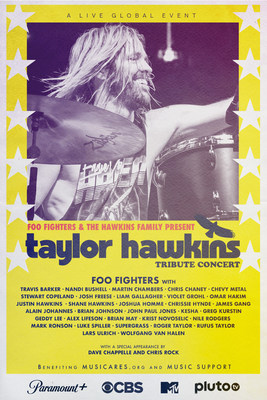 Foo Fighters, Paramount And The Hawkins Family Join Forces To Present "The Taylor Hawkins Tribute Concert"