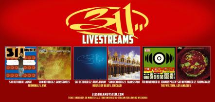 311 To Livestream 6 Special Album Shows!
