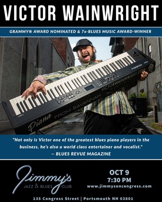 Jimmy's Jazz & Blues Club Features Grammy Award Nominee & 7x-blues Music Award-Winning Pianist/Keyboardist & Vocalist Victor Wainwright & The Train On Sunday October 9